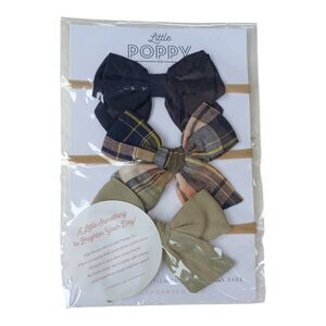 Little Poppy Baby Bow Headbands